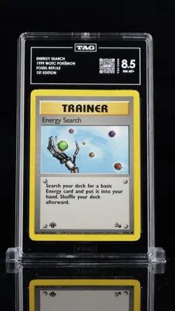 1999 Pokemon Fossil Energy Search 1st Edition TAG 8.5 PSA BGS - Image 1