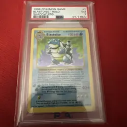 Pokemon Blastoise #2 Base Set Shadowless Holo Rare PSA 7 NM - Image 1