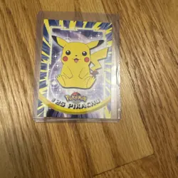 1999 Topps Pokemon #25 Pikachu TV Animation Edition Series Near Mint - Image 1