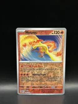 Reverse Holo Moltres 146/165 - Pokemon 151 Card - NM - Image 1