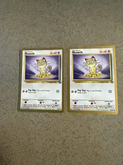 Meowth Jungle 56/64 - Gold Border US Promo Card - Pokemon Card TCG - LP/MP - Image 1