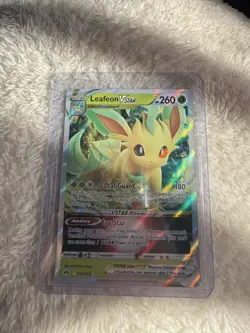Pokemon TCG Leafeon VSTAR Crown Zenith Holo Ultra Rare Card 014/159 NM Condition - Image 1