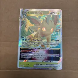 Pokemon TCG Leafeon VSTAR Crown Zenith Holo Ultra Rare Card 014/159 NM Condition - Image 1