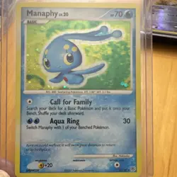 Pokemon TCG Manaphy Diamond & Pearl 9/130 Holo Rare 70HP English Card - Image 1