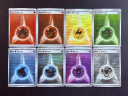 Pokemon Energy Holo Lot (8 Cards) Full Complete Set Basic Energy Near Mint SVE - Image 1