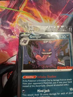*SWIRL* Pokemon TCG Gengar 050/088 Promo Sealed Stamped Gamestop Promo Card - Image 3