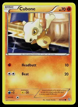 Pokemon Card Dragons Exalted Cubone 60/124 Common - Image 1