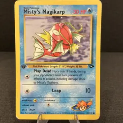 Misty's Magikarp 88/132 1st Edition Gym Challenge Vintage WOTC Pokemon Card - Image 1