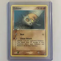 Pokemon TCG Cubone 60/112 FireRed & LeafGreen Regular Basic Card 2004 - Image 1