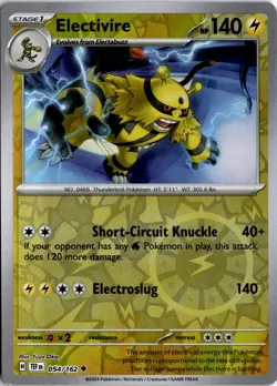 Electivire 054/162 SV05: Temporal Forces Pokemon Card TCG - Image 1