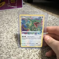 Rayquaza Amazing Rare Holo Pokemon Card Vivid Voltage 138/185 Basic Dragon - Image 1