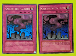 Yu-Gi-Oh Call of the Haunted Super Rare DB1-EN076 Nm 2 card lot Lp - Image 1