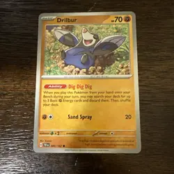 Drilbur - 085/162 - Pokemon TCG Temporal Forces (2024) - Near Mint (NM) - Image 1