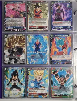 RARE Dragon Ball Super Card Game Card Lot 250+ Total Cards NM/M - Image 1