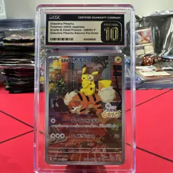 CGC 10 PRISTINE Detective Pikachu 098/SV-P Pre-order 2023 Japanese Graded Card - Image 1