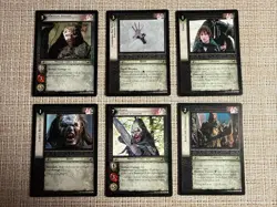 Decipher Lord of the Rings TCG 6 Rare Card Lot Lurtz Orthanc Greed Unspoiled - Image 1