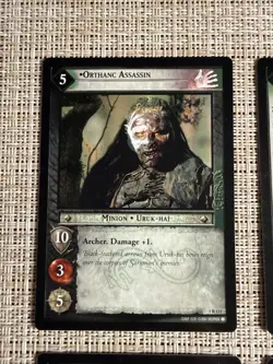 Decipher Lord of the Rings TCG 6 Rare Card Lot Lurtz Orthanc Greed Unspoiled - Image 2