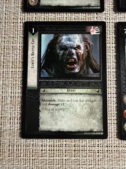 Decipher Lord of the Rings TCG 6 Rare Card Lot Lurtz Orthanc Greed Unspoiled - Image 5