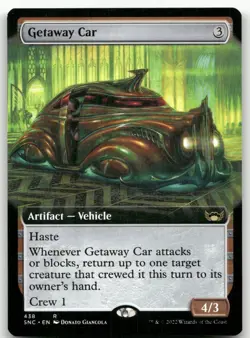 Getaway Car (Extended Art) #438 (NM) Streets New Capenna SNC Magic MTG - Image 1