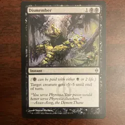 MTG Dismember New Phyrexia Uncommon 2011 - NM - Image 1