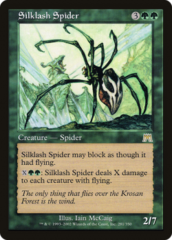 Silklash Spider #281 (MP) Onslaught ONS Magic MTG - Image 1