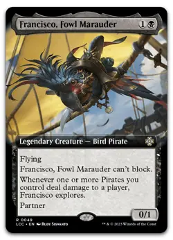 Francisco, Fowl Marauder (Extended Art) #49 NM Lost Caverns of Ixalan Magic MTG - Image 1