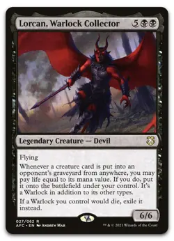 Lorcan, Warlock Collector #27 (NM) Forgotten Realms AFC Magic MTG - Image 1