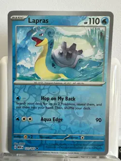 Pokemon TCG Scarlet & Violet 151 Lapras 131/165 Uncommon Reverse Holo Near-Mint - Image 1