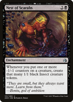 Nest of Scarabs #101 (MP) Amonkhet AKH Magic MTG - Image 1