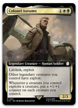 Colonel Autumn (Extended Art) #411 (NM) Fallout PIP Magic MTG - Image 1