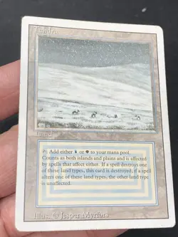 ***Tundra (Edge Crease & Ring Ding)*** MTG Revised Magic Kid Icarus - Image 3