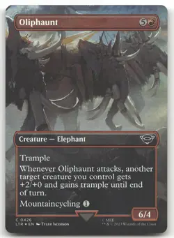 Oliphaunt (Borderless) #426 (Foil) (NM) Lord of the Rings LTR Magic MTG - Image 1