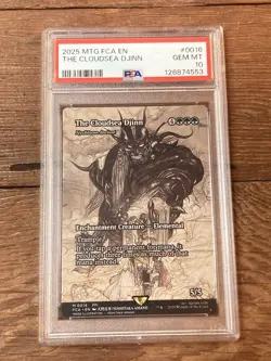 The Cloudsea Djinn - Nyxbloom Ancient (Showcase) - FINAL FANTASY MTG PSA 10 - Image 1