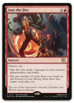 Into the Fire #144 (NM) March of the Machine MOM Magic MTG - Image 1