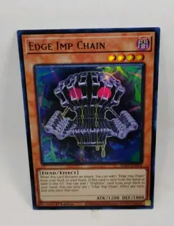 YU-GI-OH! Edge Imp Chain. RA04-EN014. 1st Edition Ultra Rare Card. TCG Yugioh - Image 1