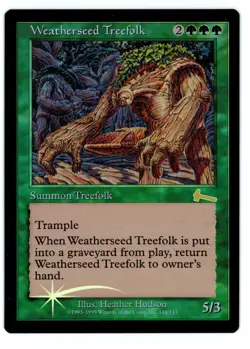 Weatherseed Treefolk -- MTG (NM Quality FOIL) - Urza's Legacy - See pics/scans! - Image 1