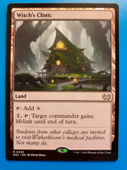 MTG 1x Witch's Clinic # 325 Duskmourn: House of Horror Magic the Gathering x1 NM - Image 1