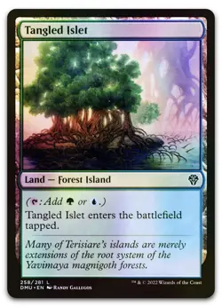 Tangled Islet #258 (Foil) (NM) Dominaria United DMU Magic MTG - Image 1
