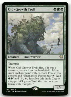 Old-Growth Troll #185 (NM) Kaldheim KHM Magic MTG - Image 1