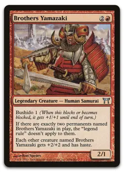 Brothers Yamazaki (160a Sword) #160a (NM) Champions of Kamigawa CHK Magic MTG - Image 1