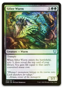 Sifter Wurm #254 (Foil) (NM) Commander Legends CMR Magic MTG - Image 1