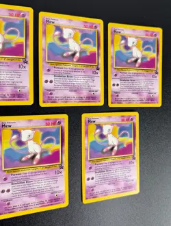 2000 WOTC POKEMON LEAGUE MEW #8 BLACK STAR PROMO LOT OF 5 CARDS UNPLAYED - Image 5