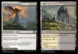 4x MTG Glasswing Grace // Age-Graced Chapel, NM-Mint, English Modern Horizons 3 - Image 1