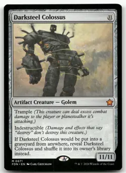 Darksteel Colossus #671 (NM) Foundations FDN Magic MTG - Image 1