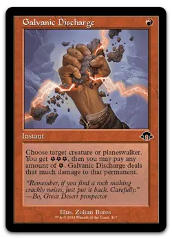 Galvanic Discharge (Retro Frame) #417 (NM) Modern Horizons 3 MH3 Magic MTG - Image 1