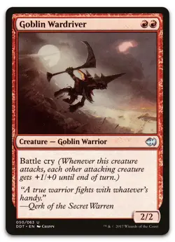 Goblin Wardriver #50 (NM) Merfolk vs Goblins DDT Magic MTG - Image 1