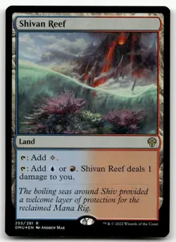 Shivan Reef #255 (Foil) (NM) Dominaria United DMU Magic MTG - Image 1