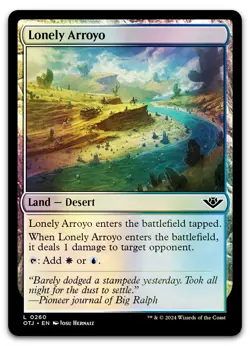 Lonely Arroyo #260 (Foil) (NM) Thunder Junction OTJ Magic MTG - Image 1