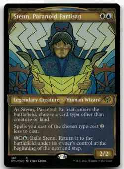Stenn, Paranoid Partisan (Textured Foil) #361 NM Dominaria United DMU Magic MTG - Image 1