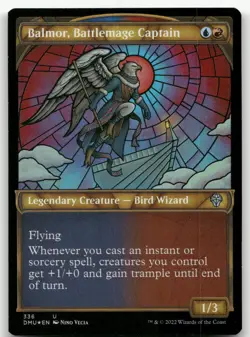 Balmor, Battlemage Captain (Textured Foil) #336 NM Dominaria United Magic MTG - Image 1